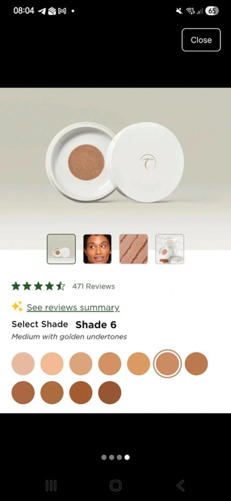 Tropic Mineral Foundation.  Shade 6 brand new