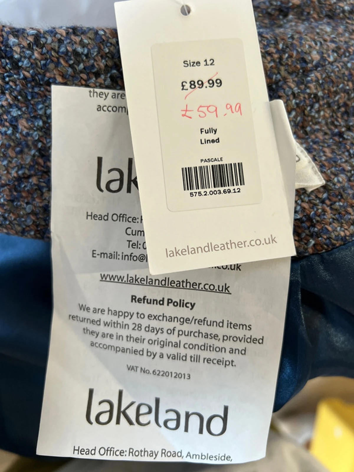 Lakeland Blazer Jacket | Size 12 | Wool Polyester Blend