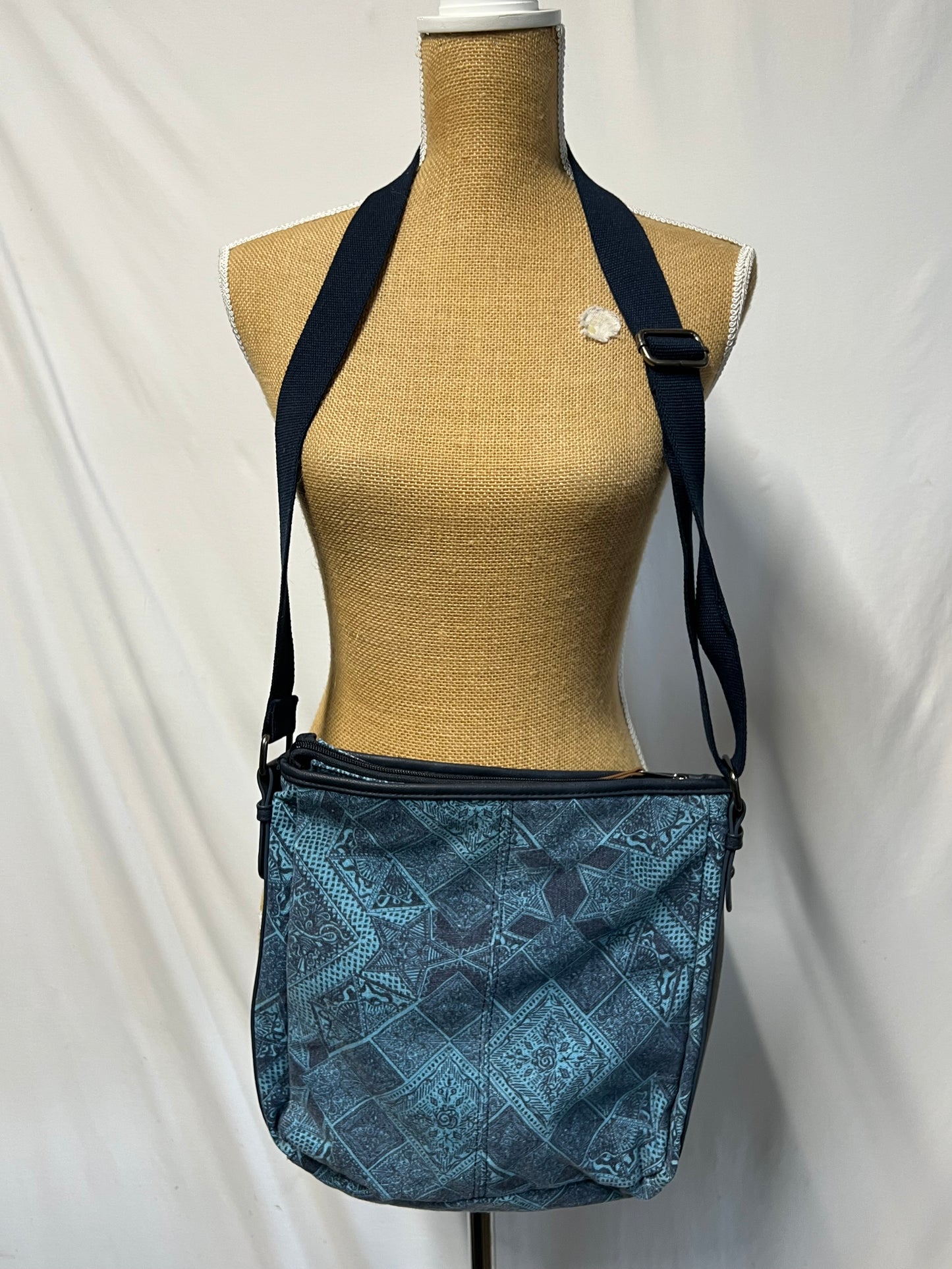 Blue Fabric Shoulderbag