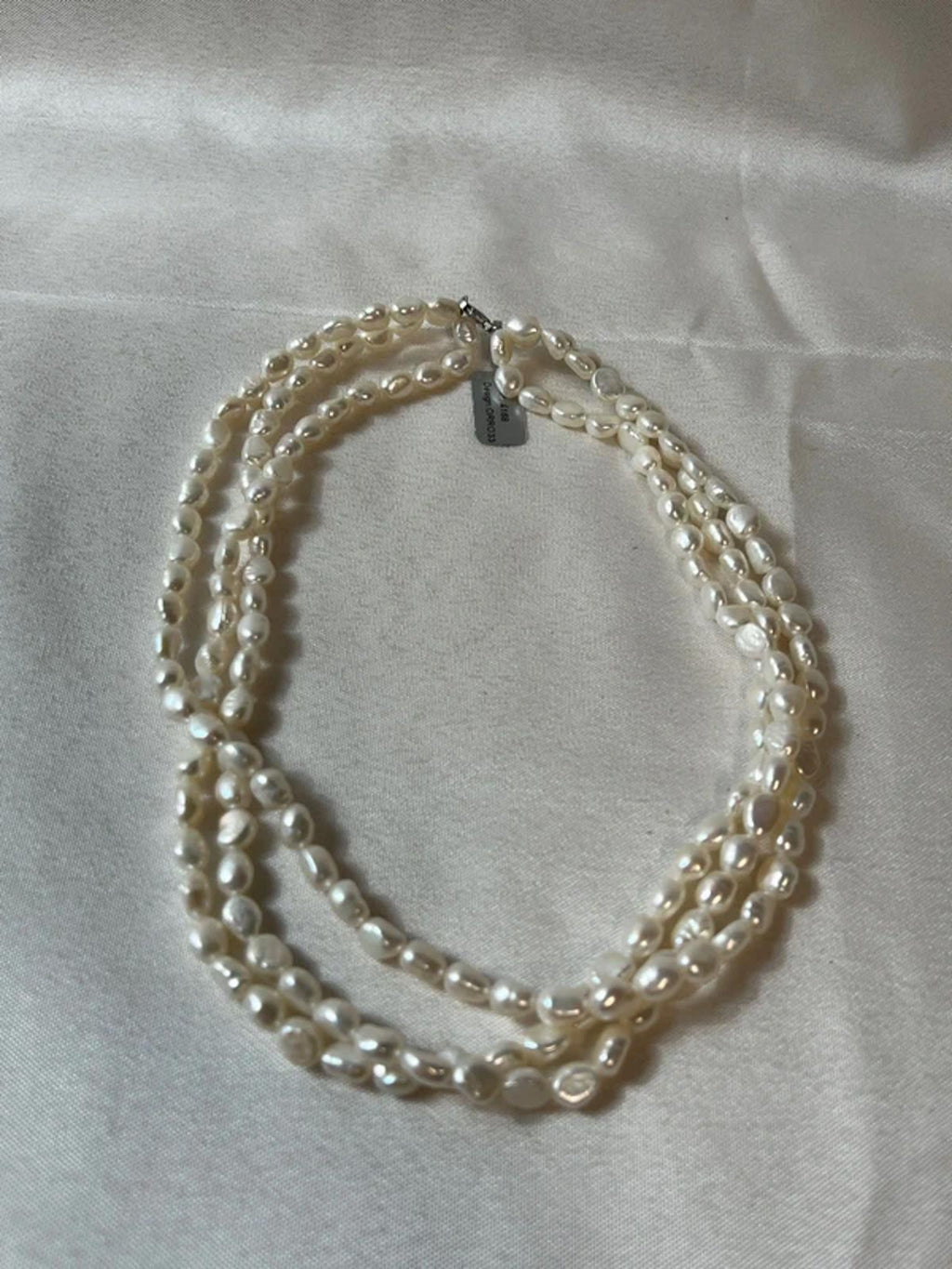 Genuine Pearl Necklace and Bracelet | Silver Sterling Clasp