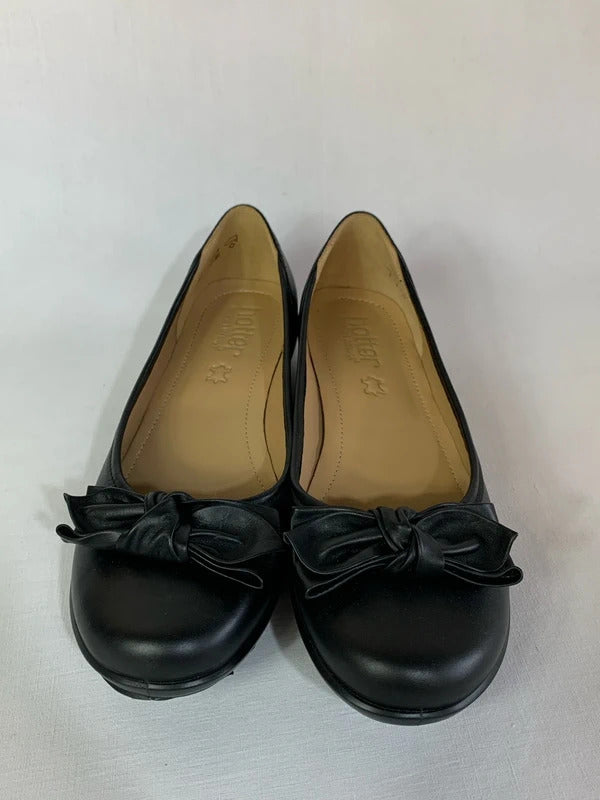 Hotter | Size 6 | Black ballet flats with bows