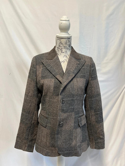 100% Pure New Wool Grey Blazer | Size 16 | Fully Lined