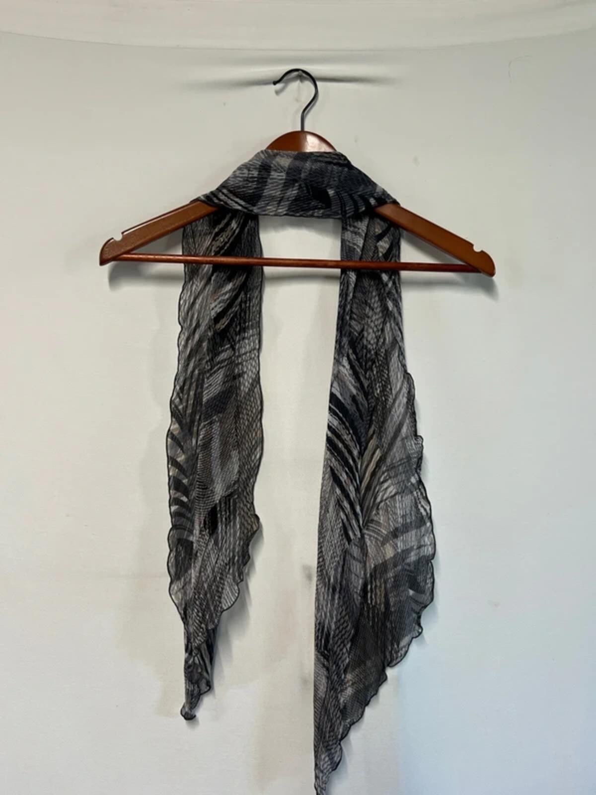 Ladies Vintage Style Polyester Scarf  | Brown