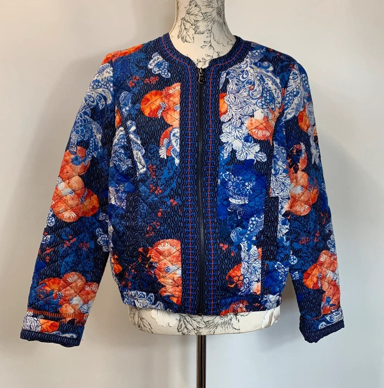 Per Una | 14 | Padded jacket | Multicoloured Eastern Inspired