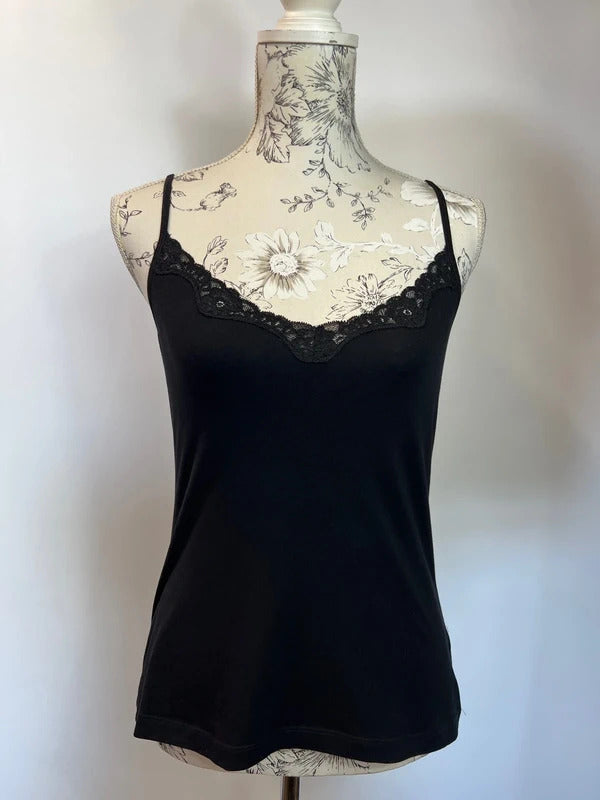 Marks and Spencer | Size 16 | Y2K Black Lace Cami
