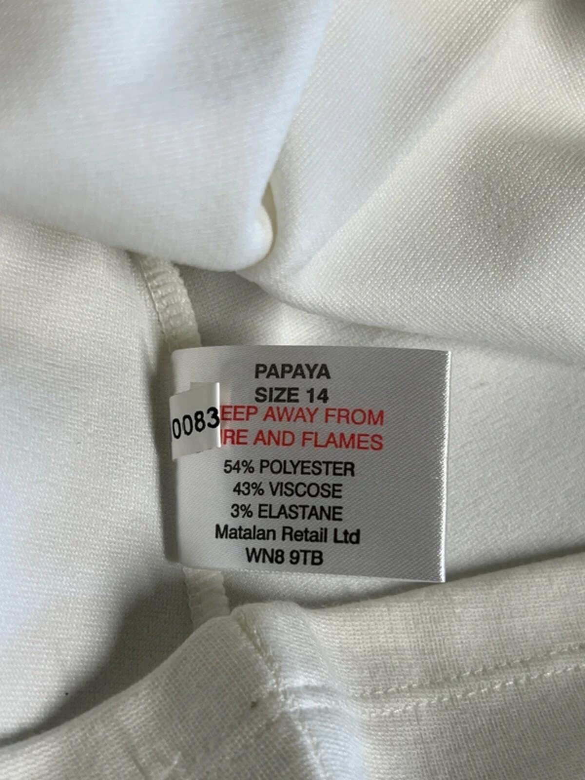 Papaya | 14 | White T-shirt | New With Tags