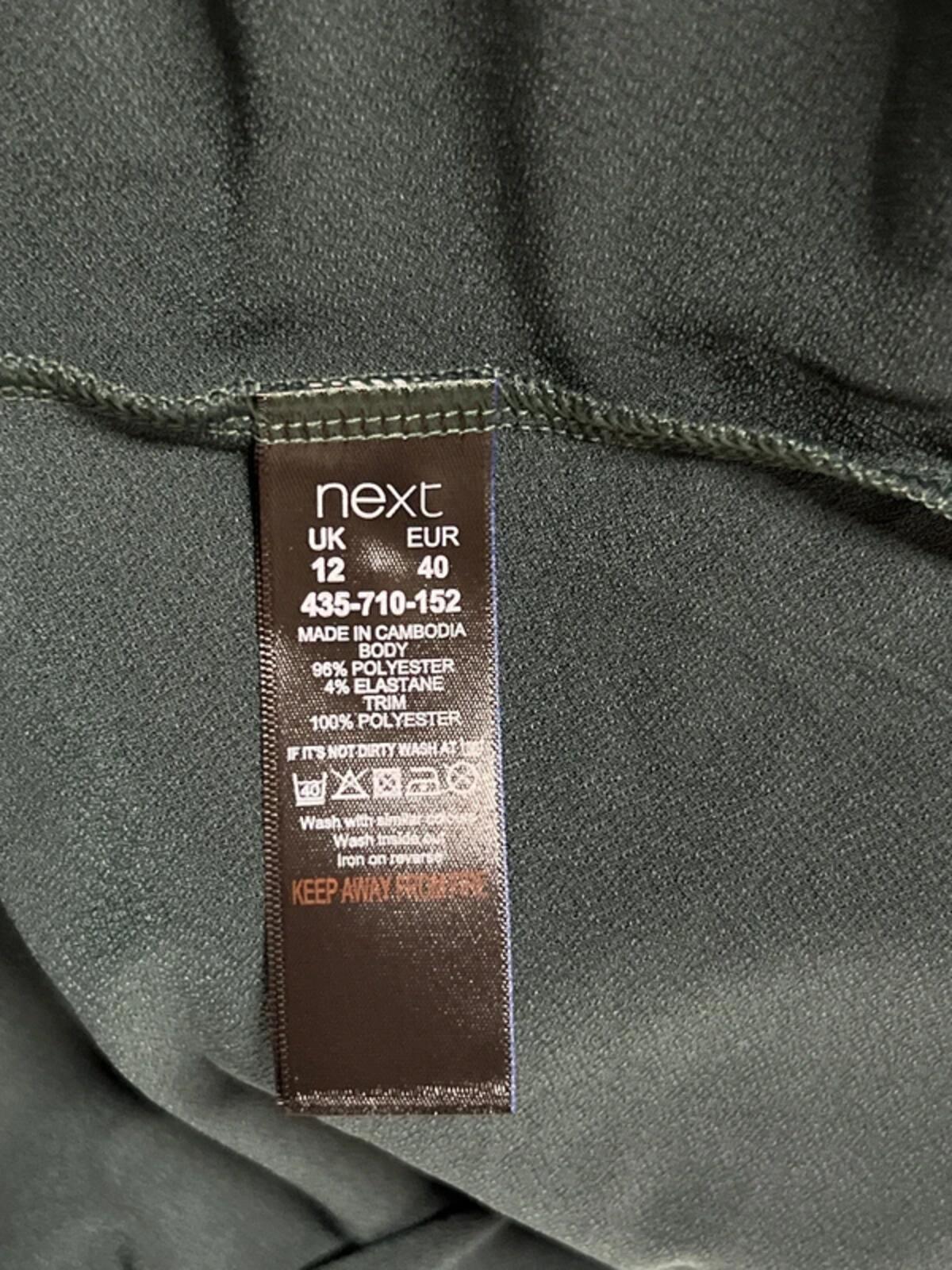 Next | 12 |  Classic Vest/Blouse | Forest Green | Polyester/Elastane
