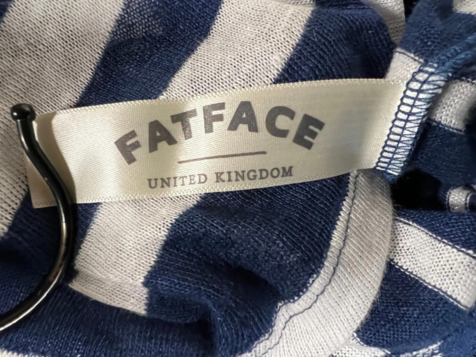 Fatface | Navy Striped T-Shirt | 12