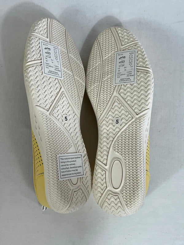JD Williams | Size 5 | Butter yellow leather slip on ballets