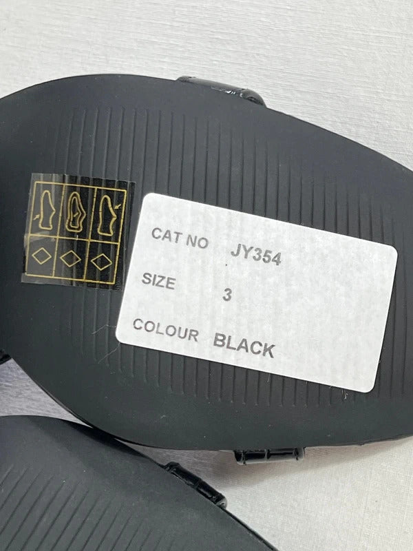 Vintage heels | Size 3 | Black patent sandal heels