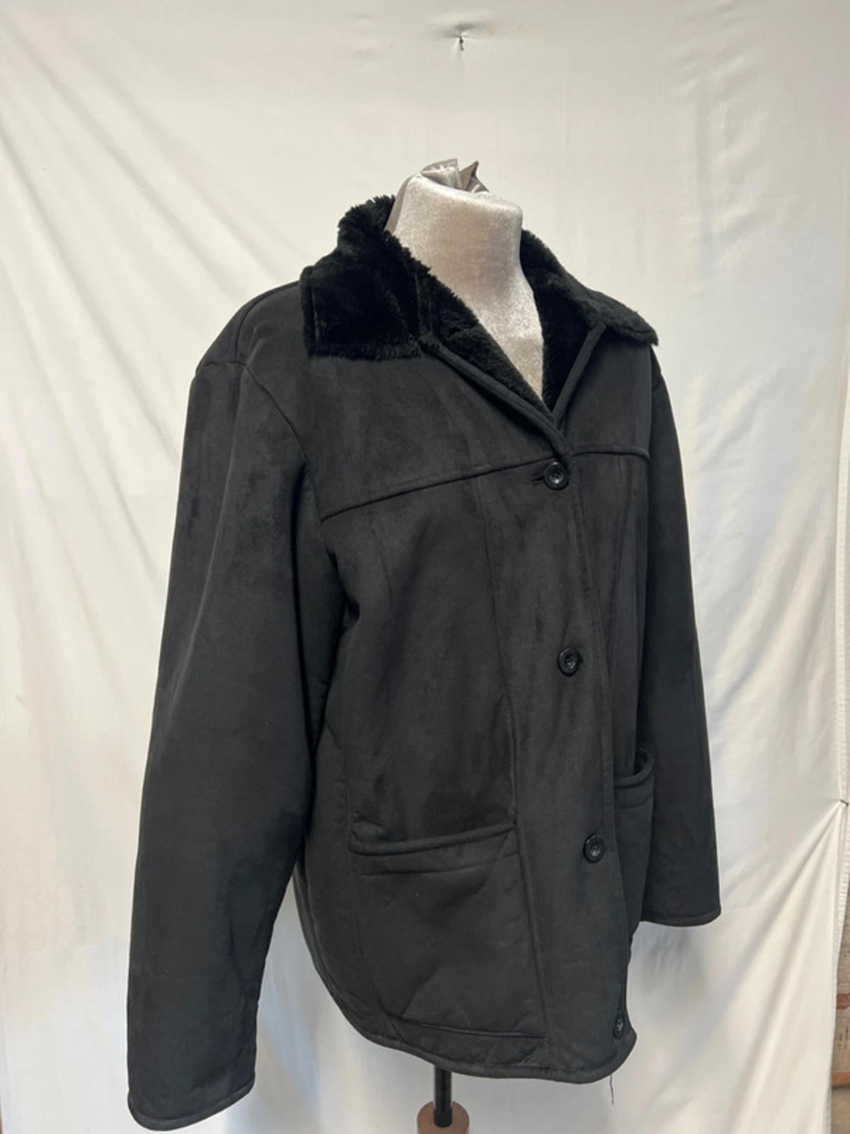 JBC Collection | Black Faux Fur Coat