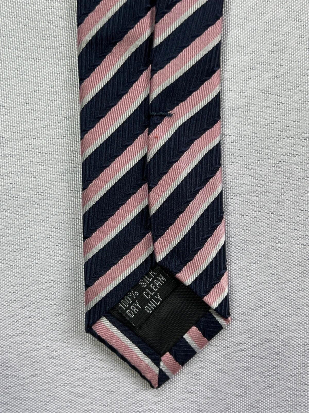 Michelsons Of London | Pink and Navy Necktie | Silk