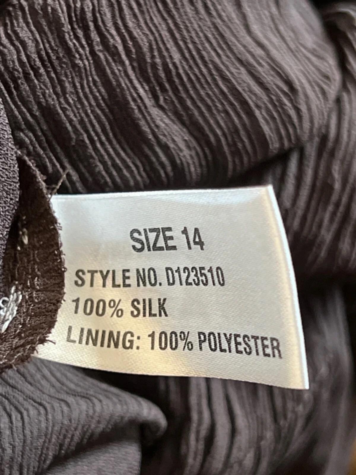 Linea | 14 | Boho Style Chocolate brown silk skirt