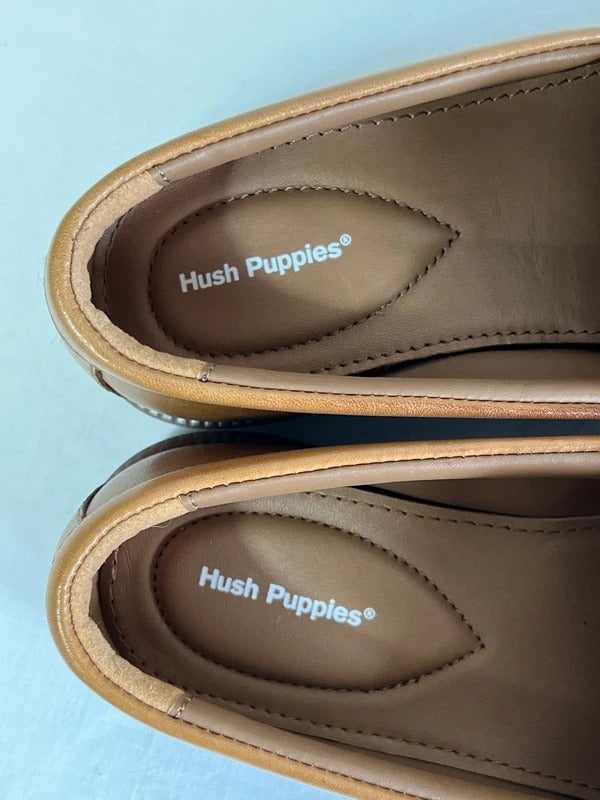 Hush Puppies | Size 3 | Tan leather loafers