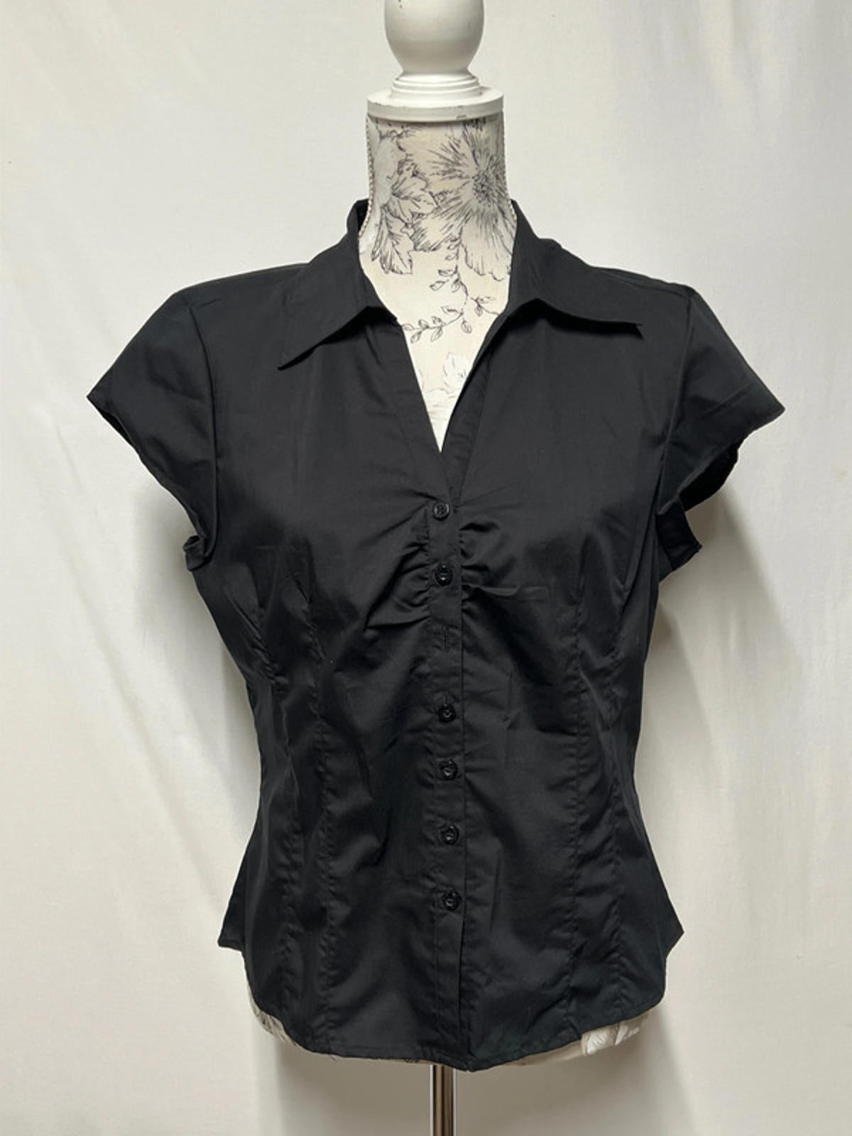 Fransa | Black Blouse Sleeveless Shirt | 14
