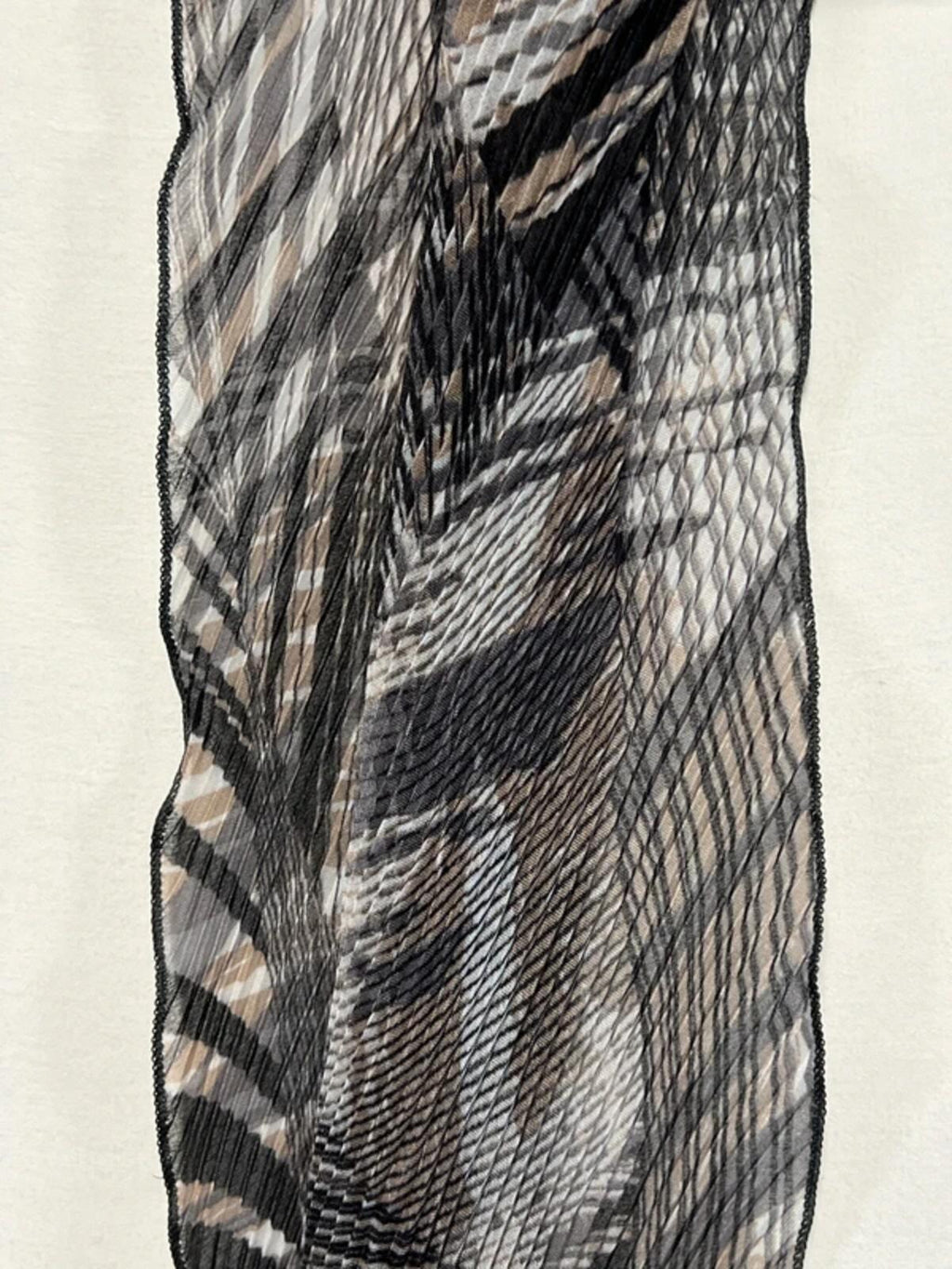Ladies Vintage Style Polyester Scarf  | Brown