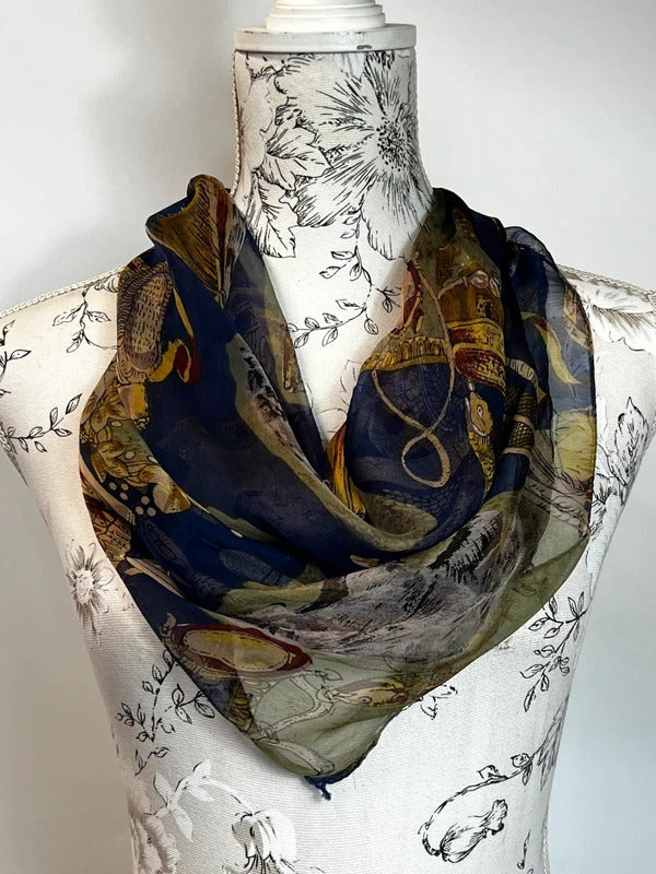 Ladies retro vintage-style scarf/bandanna | Multicolor