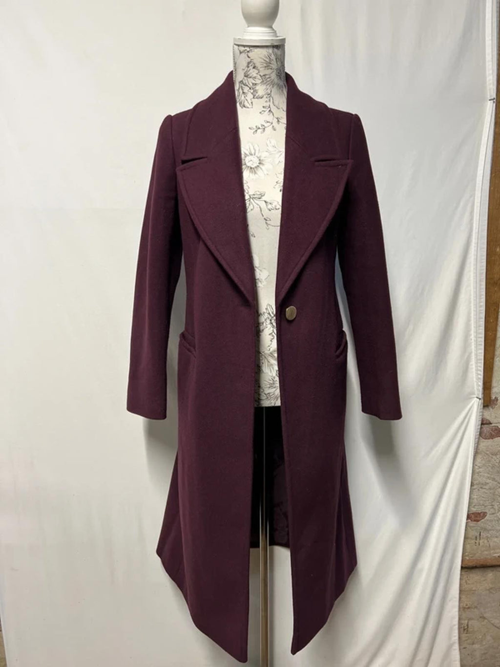 Lipsy London | 10 | Maroon/Burgundy Trenchcoat