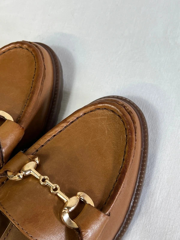 Hush Puppies | Size 3 | Tan leather loafers