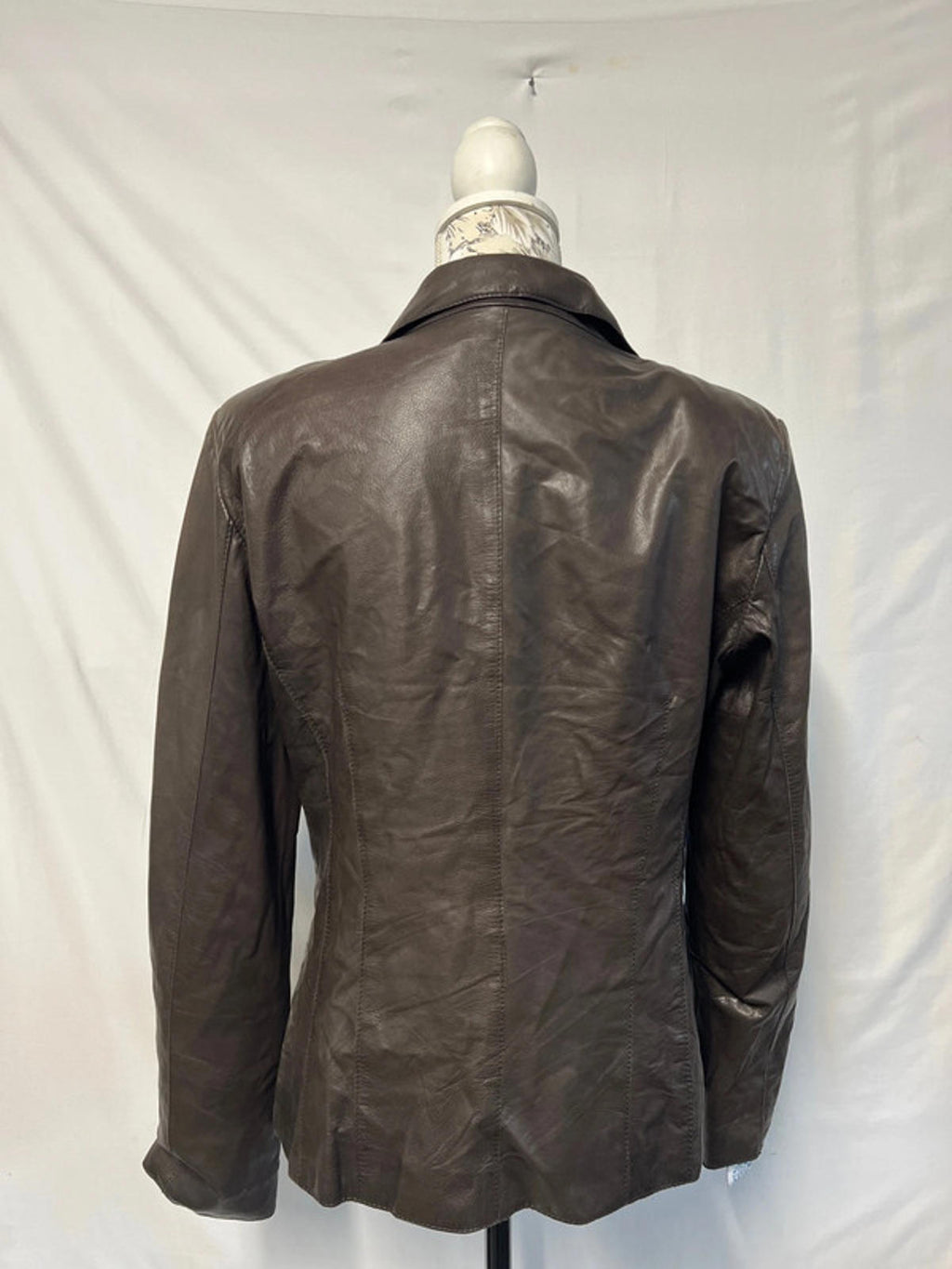 Hugo Boss| Brown Leather Jacket | Size 14