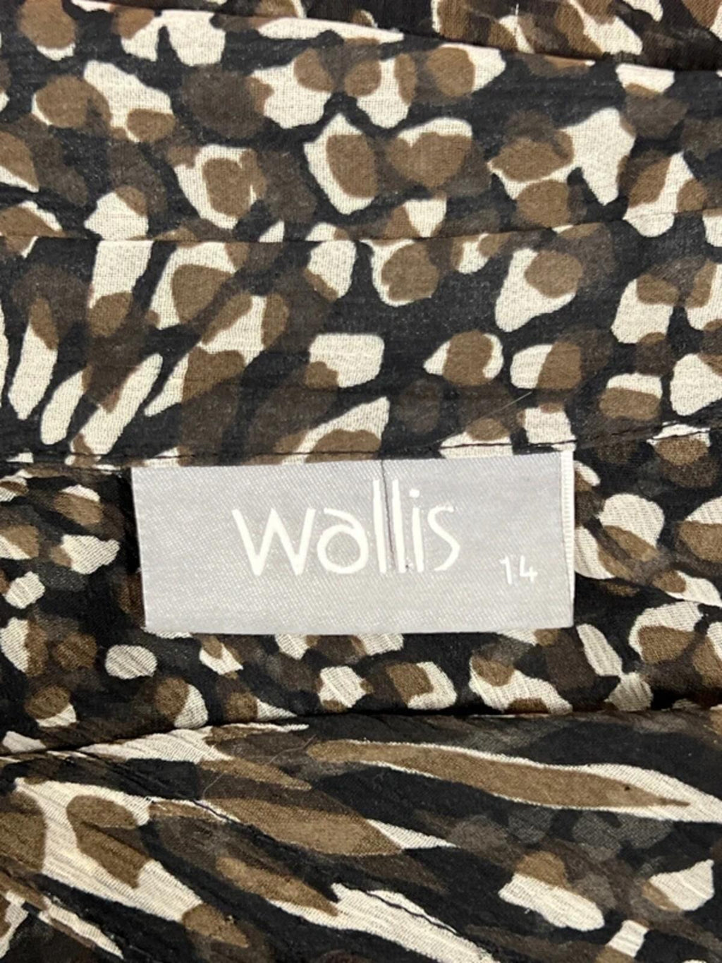 Wallis | 14 | Black/Brown Abstract Shirt