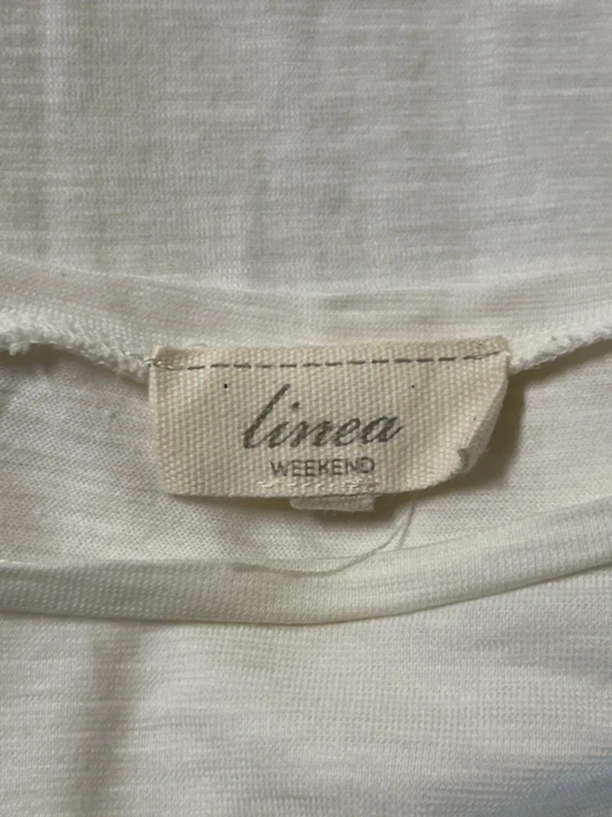 Linea Weekend | M | White cotton vest top/blouse