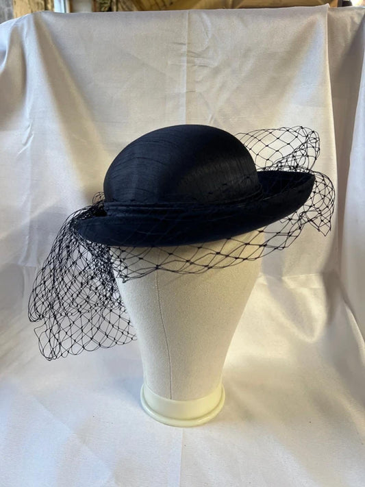 Vintage Navy Fascinator