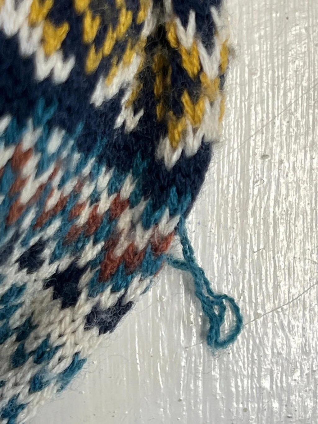 Vintage Knit Colourful Scarf