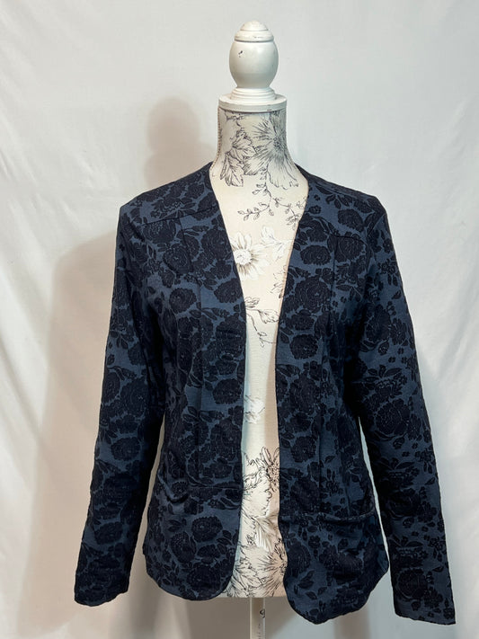 Laura Ashley | Size 14 | Black and Blue Floral Blazer