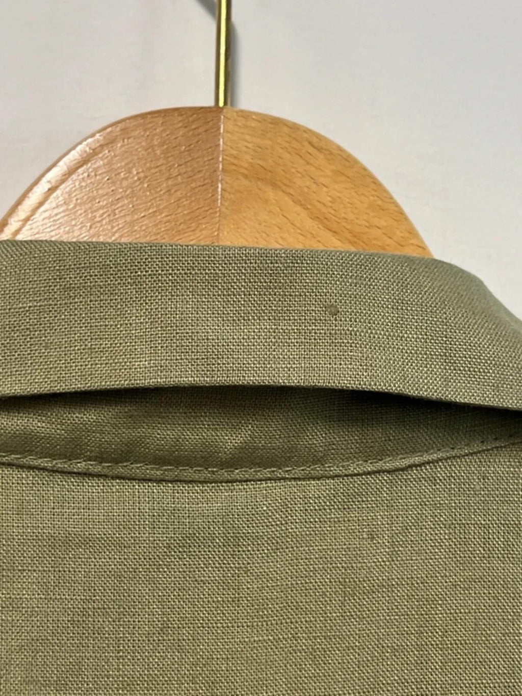 M&S | 12 | Khaki Vest Shirt | Irish Linen | Brand New