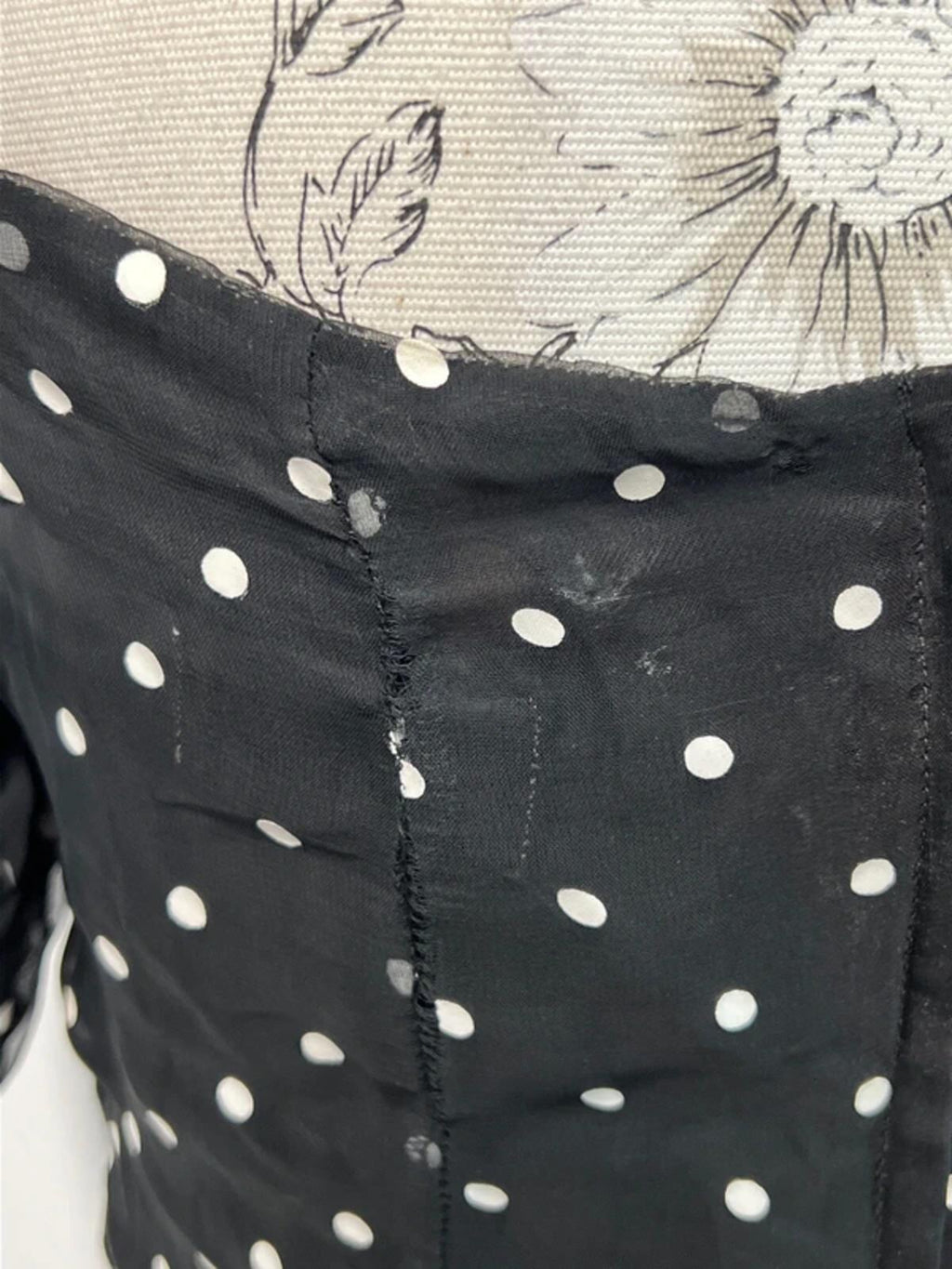 Berkterex 1980’s Party Dress | Size 12 | Black polka dot
