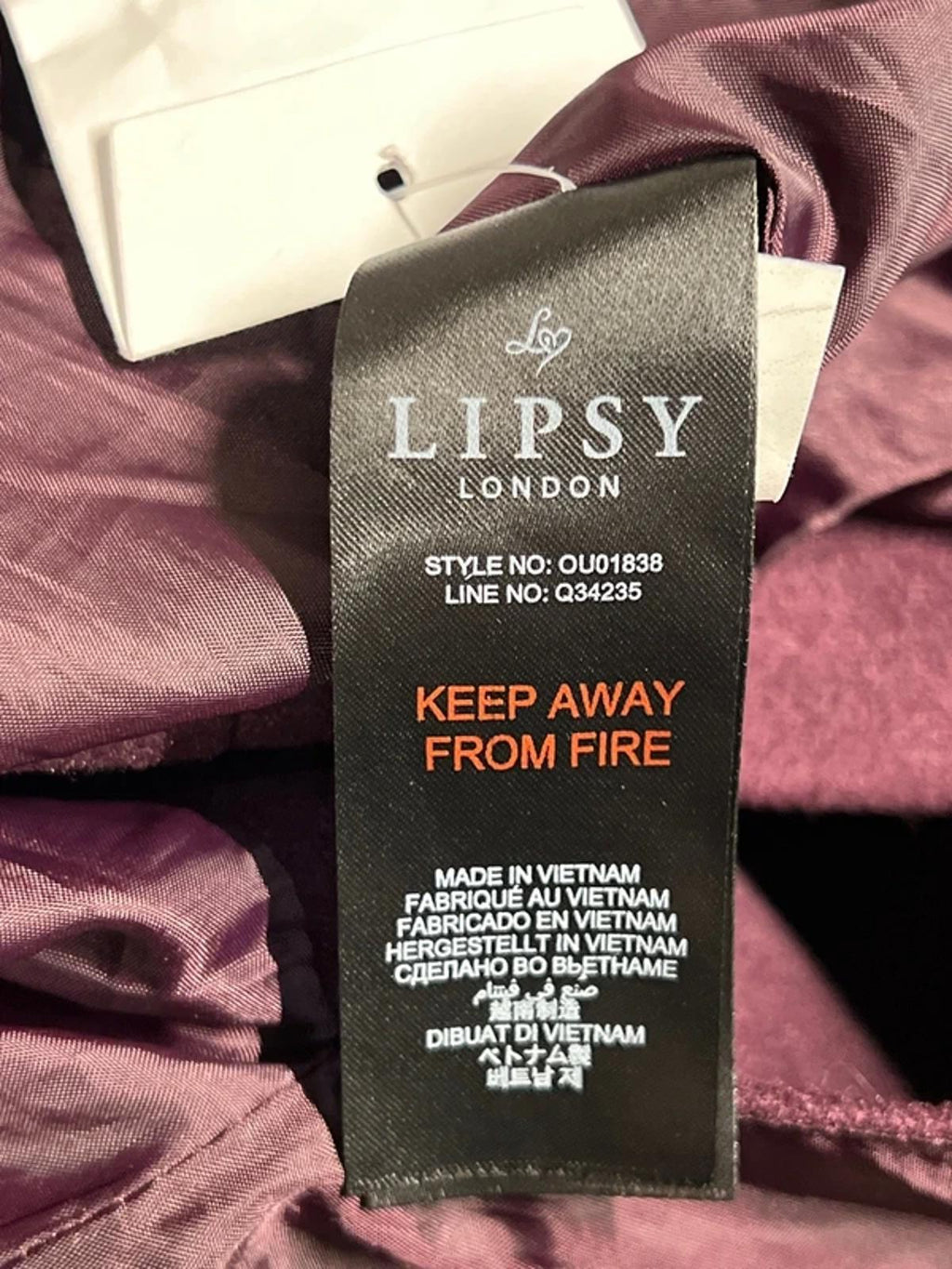 Lipsy London | 10 | Maroon/Burgundy Trenchcoat
