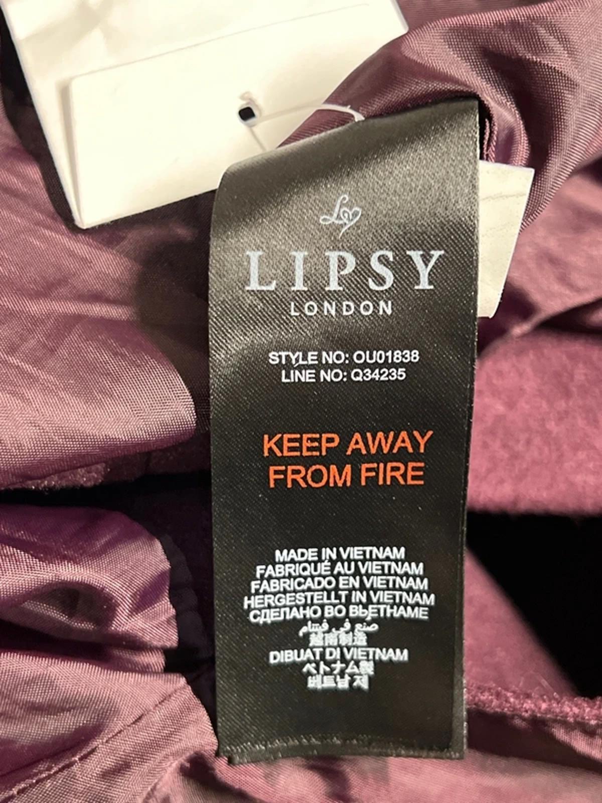 Lipsy London | 10 | Maroon/Burgundy Trenchcoat