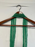 Ladies Vintage-style green polka dot scarf