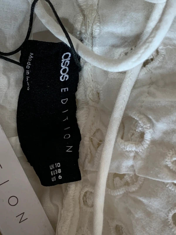 ASOS edition | Size 10 | White crochet style dress