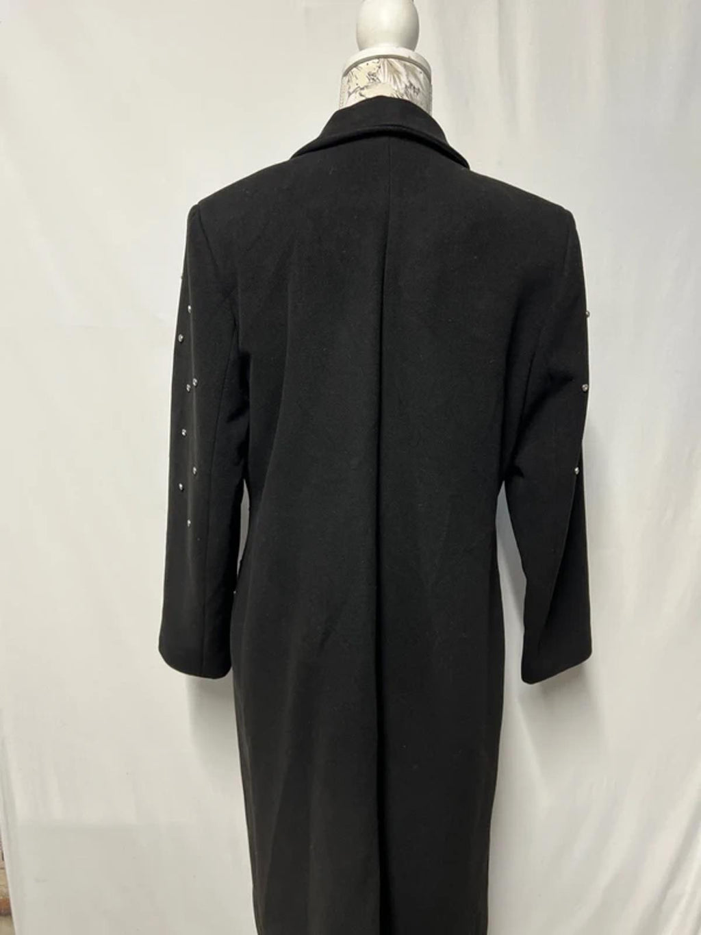 Ella Boo | 12 | Alt Long black studded Trenchcoat