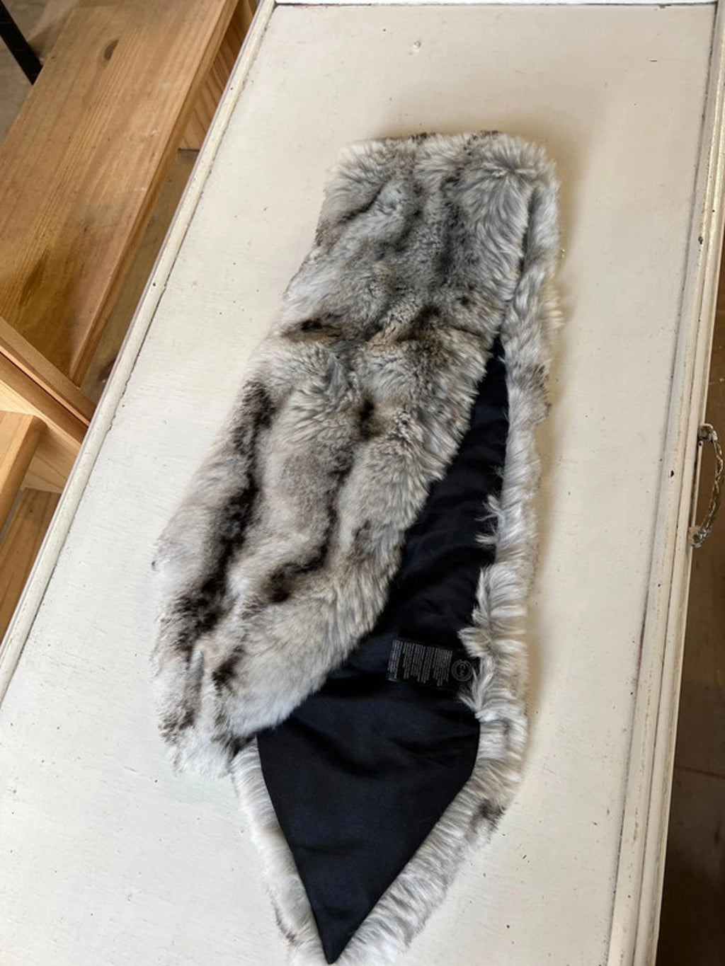 Grey Faux Fur Trim Replacement