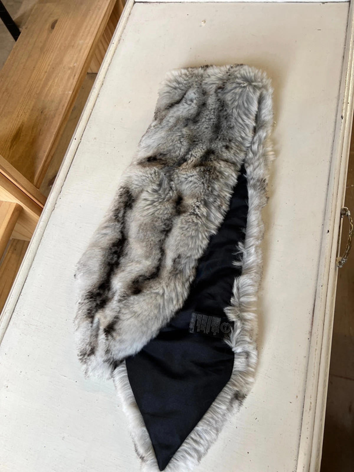 Grey Faux Fur Trim Replacement