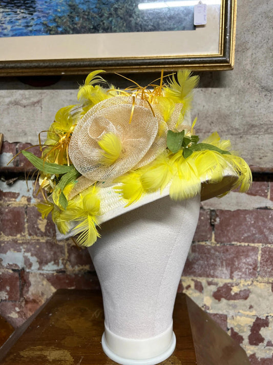 Yellow themed hat | Fascinator Hat | Occasion