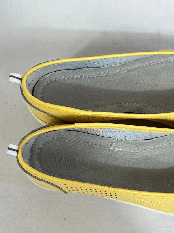 JD Williams | Size 5 | Butter yellow leather slip on ballets