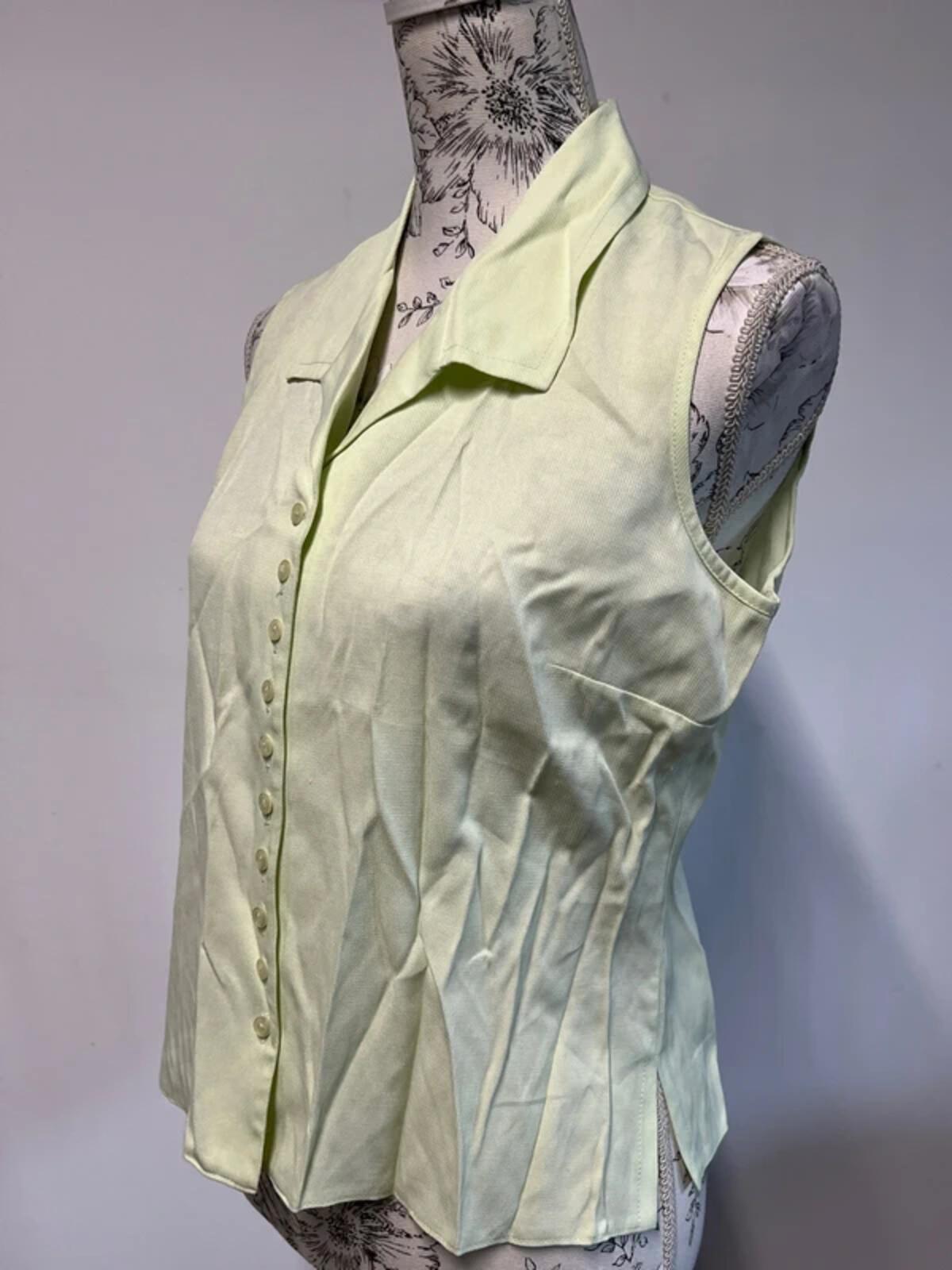 Richards | 14 | Lime/Limoncello Vest Top | Viscose/Polyester
