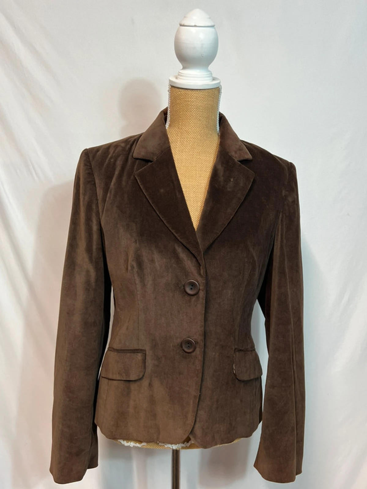 Carolle | Size 42 (12-14) | Chocolate Brown Suede Style Jacket |