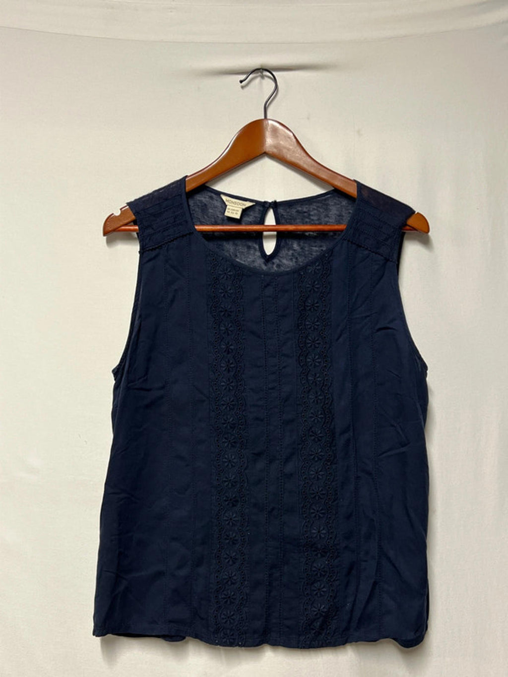 Monsoon | 14 | Sleeveless Blouse | Navy