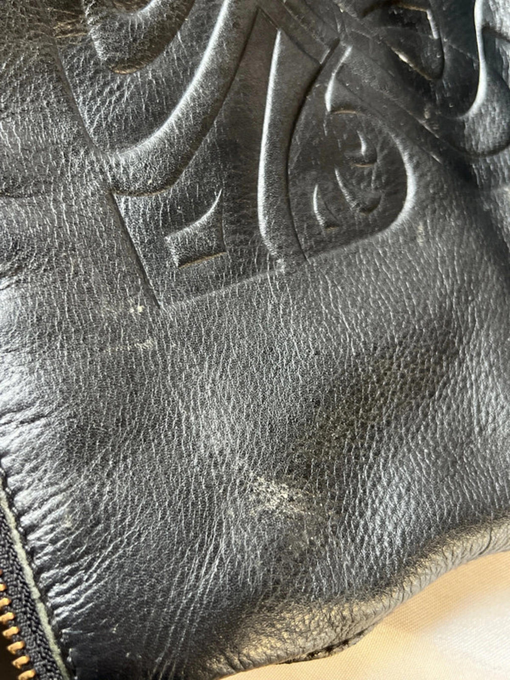 Vintage Biba | Black Leather Handbag/Shoulderbag | 100% Leather