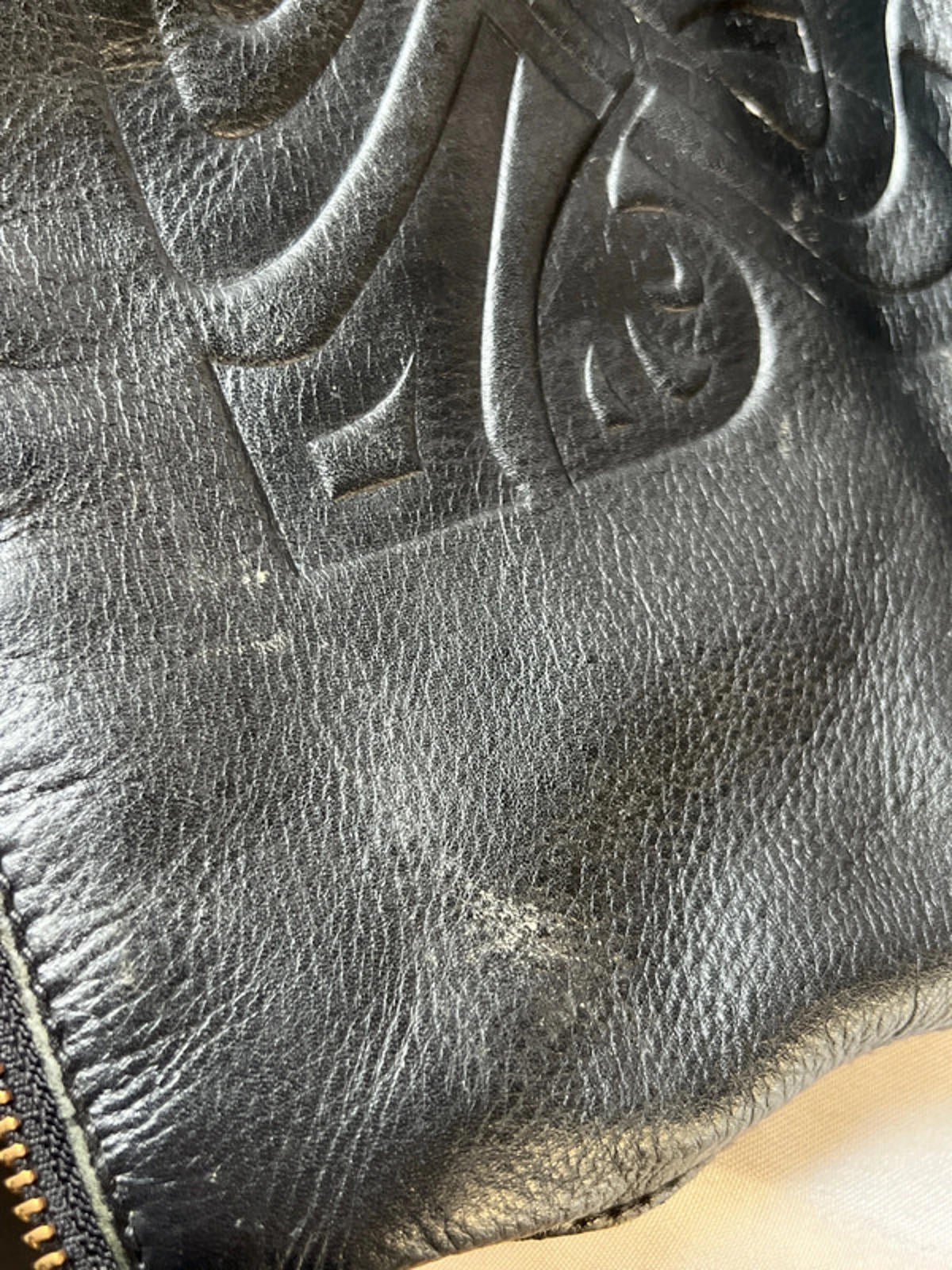 Vintage Biba | Black Leather Handbag/Shoulderbag | 100% Leather
