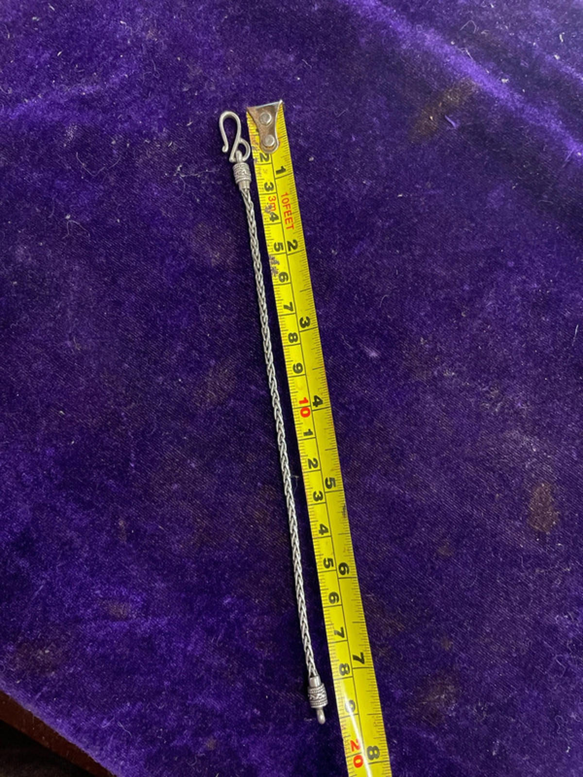 Silver Rope Link Bracelet | S-Clasp | 7.9g
