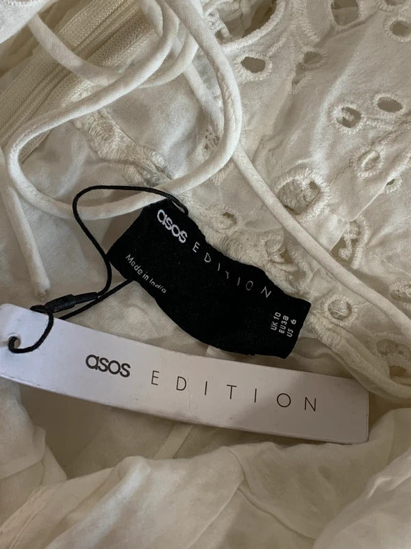 ASOS edition | Size 10 | White crochet style dress