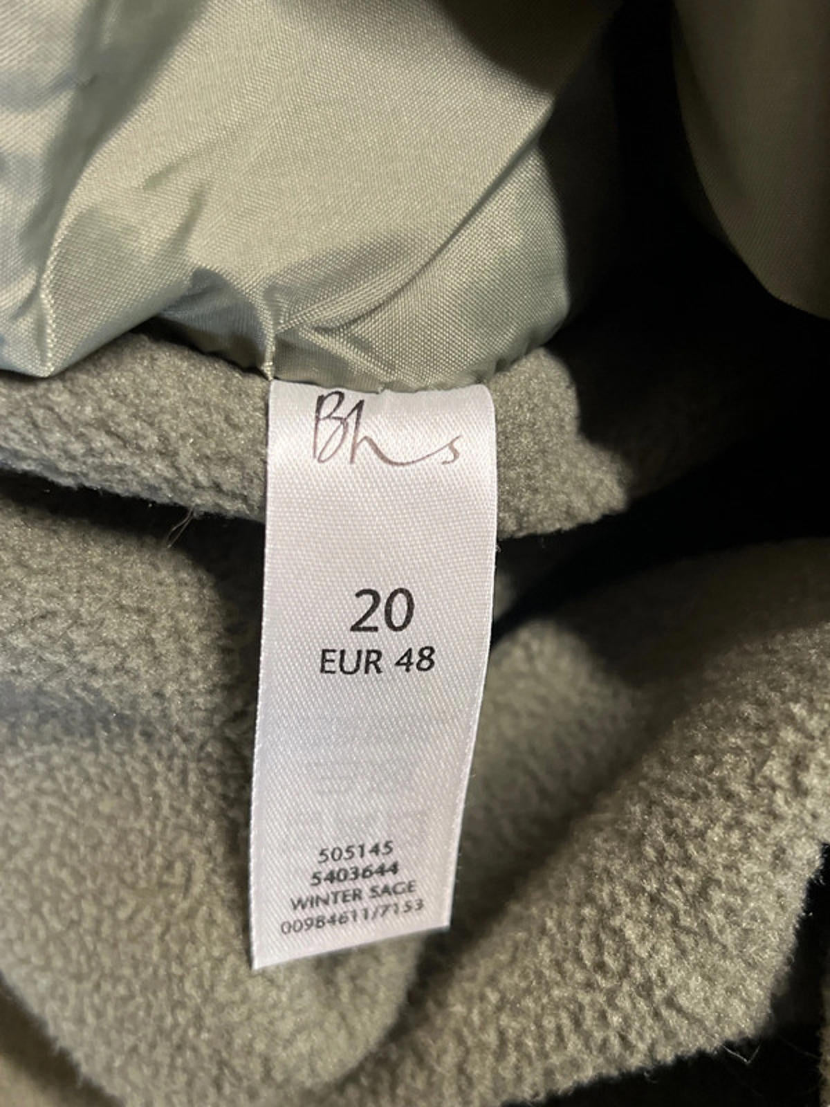 BHS | Winter Sage | XL | Polyester/Nylon