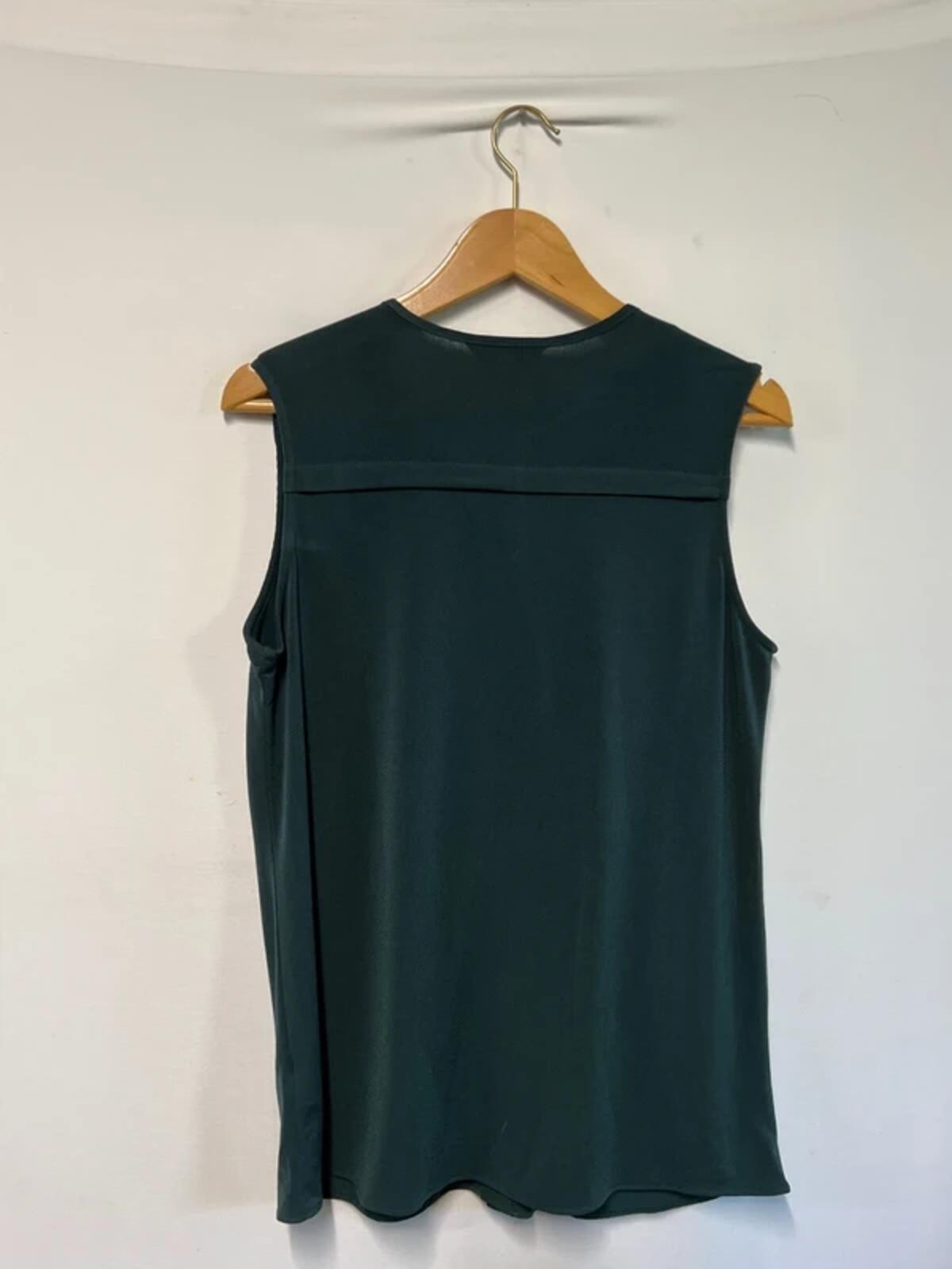 Next | 12 |  Classic Vest/Blouse | Forest Green | Polyester/Elastane