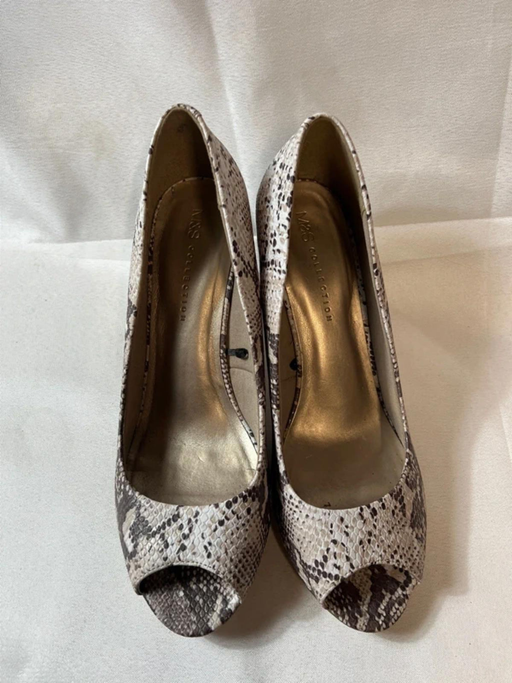 M&S Collection | Lovely Snakeprint Heels |  7.5
